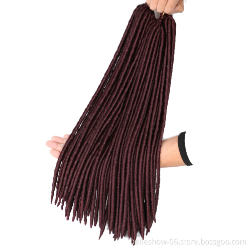 Hot sell 18 Inch hair Extension Crochet Braid  afro kinky bulk twist crochet braid hair straight faux locs